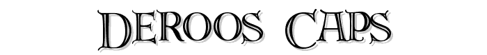 DeRoos Caps font